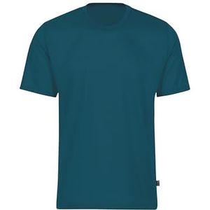 trigema T-shirt 100% katoen, petrol, M