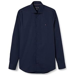 Tommy Hilfiger Heren Shirt lange mouw, blauw (Navy Blazer), 38, Blauw (marine Blazer), 48
