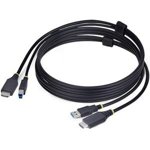 StarTech.com 1,8m HDMI 2.0 en USB KVM Kabel, 5Gbps, 4K 60Hz, HDR10, HDMI audio en USB Combo Kabel voor KVM Switches