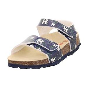 Superfit Pantoffels met voetbed voor jongens, blauw, meerkleurig 8010, 28 EU Breed