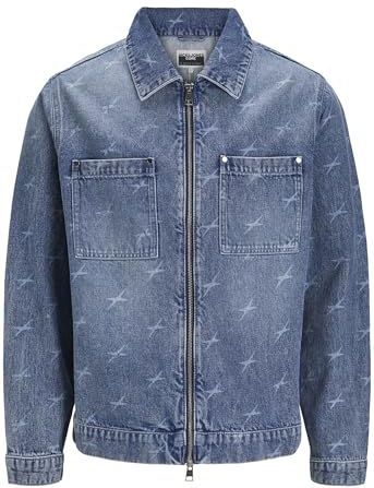 Design - Tussenjas - Denim - Turn-down Kraag - Ritssluiting