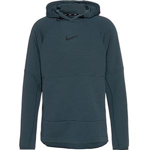 Nike Heren Pro Hoodie blauw XL