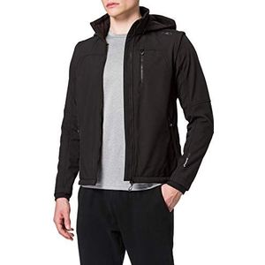 CMP Zip Capuchonjas voor heren, zwart, 54