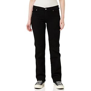 Dr Denim dames Dixy Straight Jeans, effen zwart, S/30, Zwart, (S) W / 30L