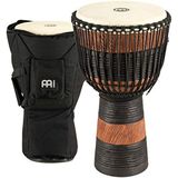 Meinl Percussion ADJ2-XL + BAG Djembe, Water Rhythm Series (Extra Large), diameter 83,82 cm (33 inch) incl. tas bruin/zwart