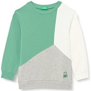 United Colors of Benetton Jongens-sweatshirt met lange mouwen en ronde hals, donkergroen 283, 24 maanden
