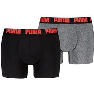 PUMA Men's Everyday Basic Boxer, zwart/blauw, S (2 stuks), zwart/blauw., S
