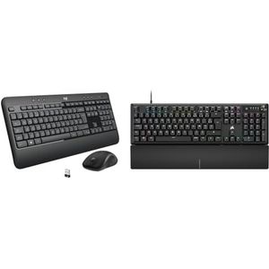 Logitech MK540 Geavanceerde Draadloze & CORSAIR K70 Core RGB Mechanisch Gaming