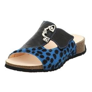 Think Mizzi dames chroomvrij gelooide duurzame muildieren, Azuro/Combi 9270, 43 EU