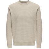 Only & Sons - Onsmorgan 12 - Trui - Silver Lining/Cloud Dancer - Mannen