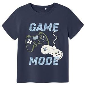 NAME IT Jongens Nkmkurth Ss Top Pb, Mood Indigo, 146-152