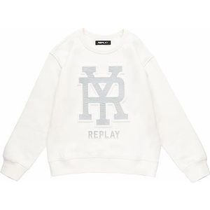 Replay Sweatshirt voor jongens, 011, natuurlijk wit., 16 Jaar