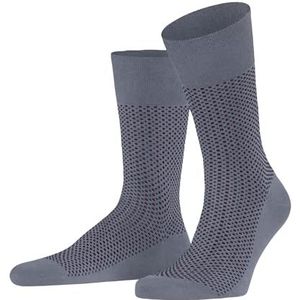 FALKE Heren Sokken Uptown Tie M SO Katoen Gedessineerd 1 Paar, Grijs (Pearl Grey 3248), 41-42