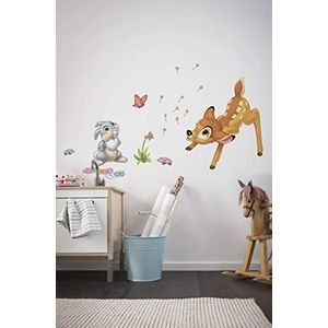 Komar Deco-sticker ""Bambi"", 1 stuks, kleurrijk, 14043h, 0,50 x 0,70 m, dieren, heren, haas, kinderfilm, muursticker, Disney, muursticker