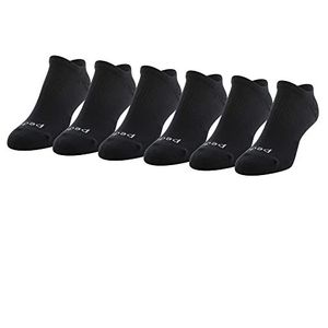 Peds Women's Moisture Wicking Low Cut Socks With X-wrap Arch Support, Multipairs, Black (6-Pairs), Shoe Size: 5-10