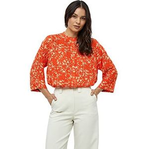 Peppercorn Millie shirt met 3/4 mouwen | oranje dames tops | lente shirt dames | maat XXL