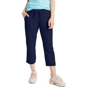 Hanes Franse Terry Capri broek voor dames, marineblauw, S
