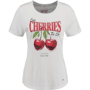 T-shirt - Motiefprint - Jersey - Ronde Hals - Kwartmouw