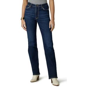 Wrangler Women's High Rise True Straight Fit Jean, Berry Dark, 0-32