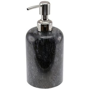 Creative Home Natural Black Marble Liquid Hand Soap, Lotion Dispenser Sanitizer Dispenser for Bathroom Countertop, Kitchen Sink Hand Soap, Dish Soap