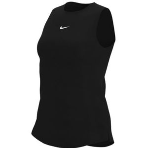 Nike Dames W Nk One Df Std Tank Plus Vest, zwart/wit, 4XL
