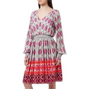 caneva Midi-jurk voor dames, rood, meerkleurig., S