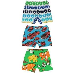 Småfolk Boy's 3 Pack Boys Underpants, Multiple Prints Boxer Shorts, Groen, 7-8 Jaar, groen, 7-8 Jaar