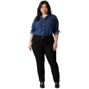 Jeans - Effen - Denim - High Waist - Regular Fit - Lang