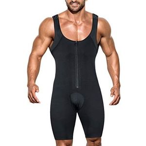 NonEcho Mannen Shapewear Tummy Control Full Body Shaper Afslankende Bodysuit Plus Size, 3XL