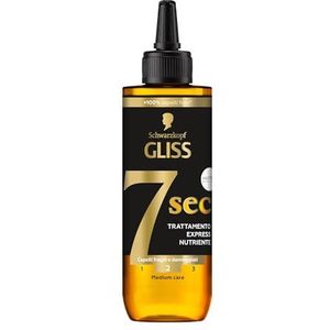Schwarzkopf Gliss 7 Sec Express-pflegende Behandlung 200 ml, Haarbehandlung mit HAPTIQ-System und Marulaöl, Produkte für sprödes und strapaziertes Haar
