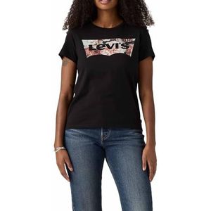 Levi's Dames The Perfect Tee Graphic Tee, Kleur Hsmk Photo Fill Mete, Maat XL, Hsmk Photo Fill Mete, XL