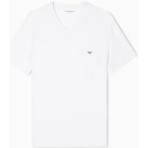 Emporio Armani - Soft Modal T-shirt - Zwart - Korte Mouwen - V-hals
