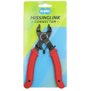 KMC Unisex Missing Link Connector Chain Tang, Rood, Universeel