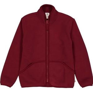 Müsli by Green Cotton Fleecejack voor meisjes, Cabernet, 140