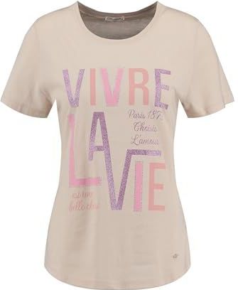 KEYLARGO - WT LA Vie Round T-shirt - Beige - Dames