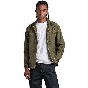 G-STAR RAW Overhemd voor heren van stof mix, Groen (Shadow Olive A790-b230), XXL