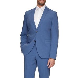 Colbert - Slim Fit - Blazer - Effen - Contrast Voering, Knoopsluiting