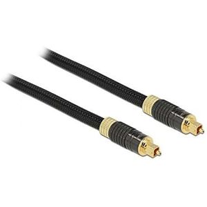 Premium digitale optische Toslink audio kabel met nylon mantel - 8mm / zwart - 3 meter