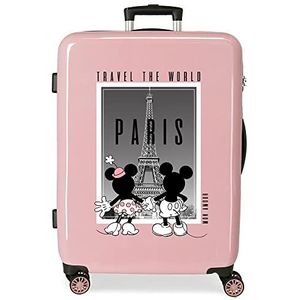 Disney Mickey en Minnie Travel The World Medium koffer, één maat, Parijs, Eén maat, Middelgrote koffer