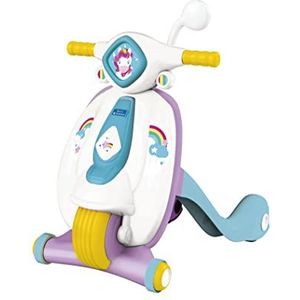 Clementoni - 80515 - My Unicorn First Step Scooter - Baby Speelgoed 9 Maanden (Italiaans, Engels, Frans, Duits, Spaans, Nederlands en Pools), Made In Italy
