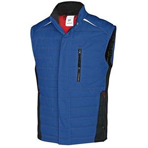 BP 1986-570-13 thermovest - slank silhouet - opstaande kraag - thermische voering - 65% polyester, 35% katoen - standaard pasvorm - maat: XL - kleur: koningsblauw