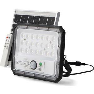 M Ledme Aras Led-zonnelamp met sensor, 50 W, neutrale lichtkleur (4000 K), IP65, buitenverlichting, voor gebruik in de tuin, erf