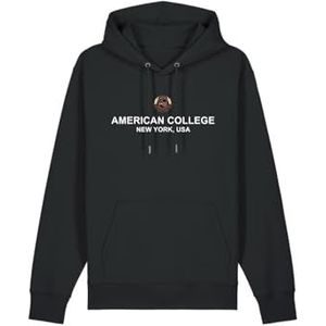 AMERICAN COLLEGE USA Sweatshirt om aan te trekken, zwart, 8 jaar, ontspannen, Zwart, 8 ans