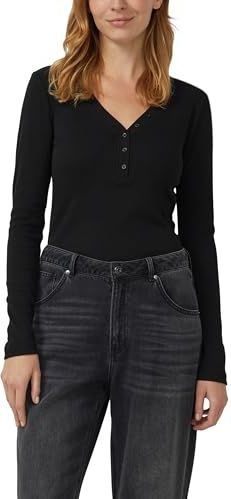 Shirt met lange mouwen en Henley-hals, 9999, 34