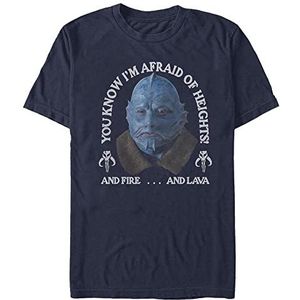 Star Wars: The Mandalorian - Fire Lava Heights Unisex Crew neck T-Shirt Navy blue M