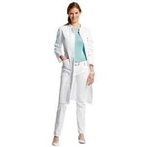 NeoLab 4-1270 Laboratoriummantel dames, 100 procent BW, 1/1 lengte, maat 36, wit