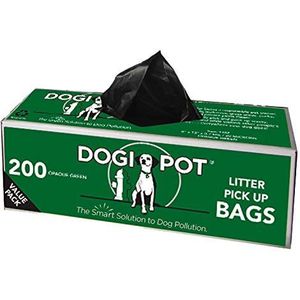 DOGIPOT 1402-10 10 Roll Case, Nest Pick-up Bag Rolls, 200 Tassen per Rol, Pack van 10
