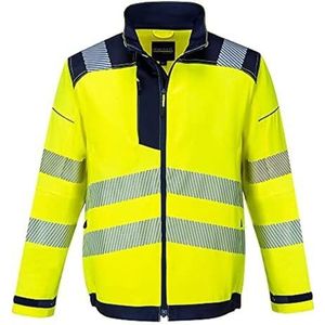 Werkjack - Oranje - Polyester/Katoen - HiVisTex Pro Reflecterende Striping