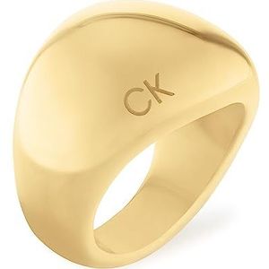 Calvin Klein PLAYFUL ORGANIC SHAPES Collection Ring voor dames, geel goud - 35000441B