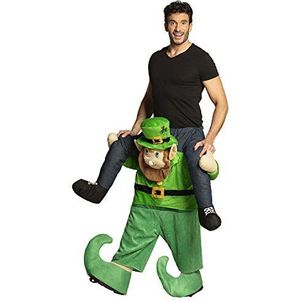 Boland 44922 - kostuum Funny St Patrick, eenheidsmaat voor volwassenen, uniseks, Ierse feestdag, St. Patricks Day, ruiter, broek met kobold, carnaval, themafeest
